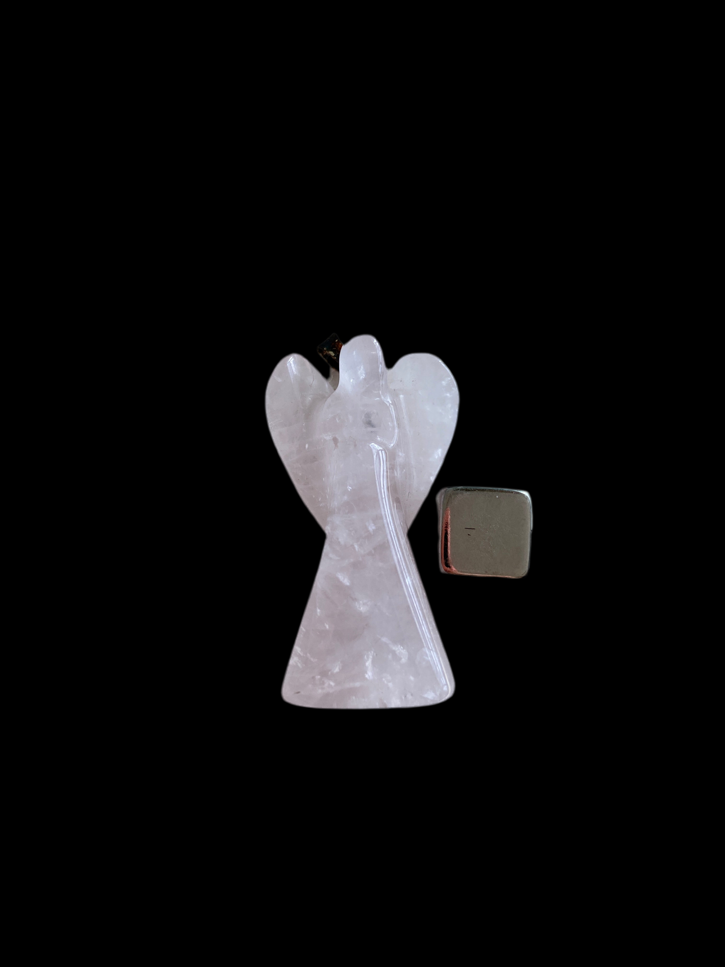 Rosakvarts engel vedhæng