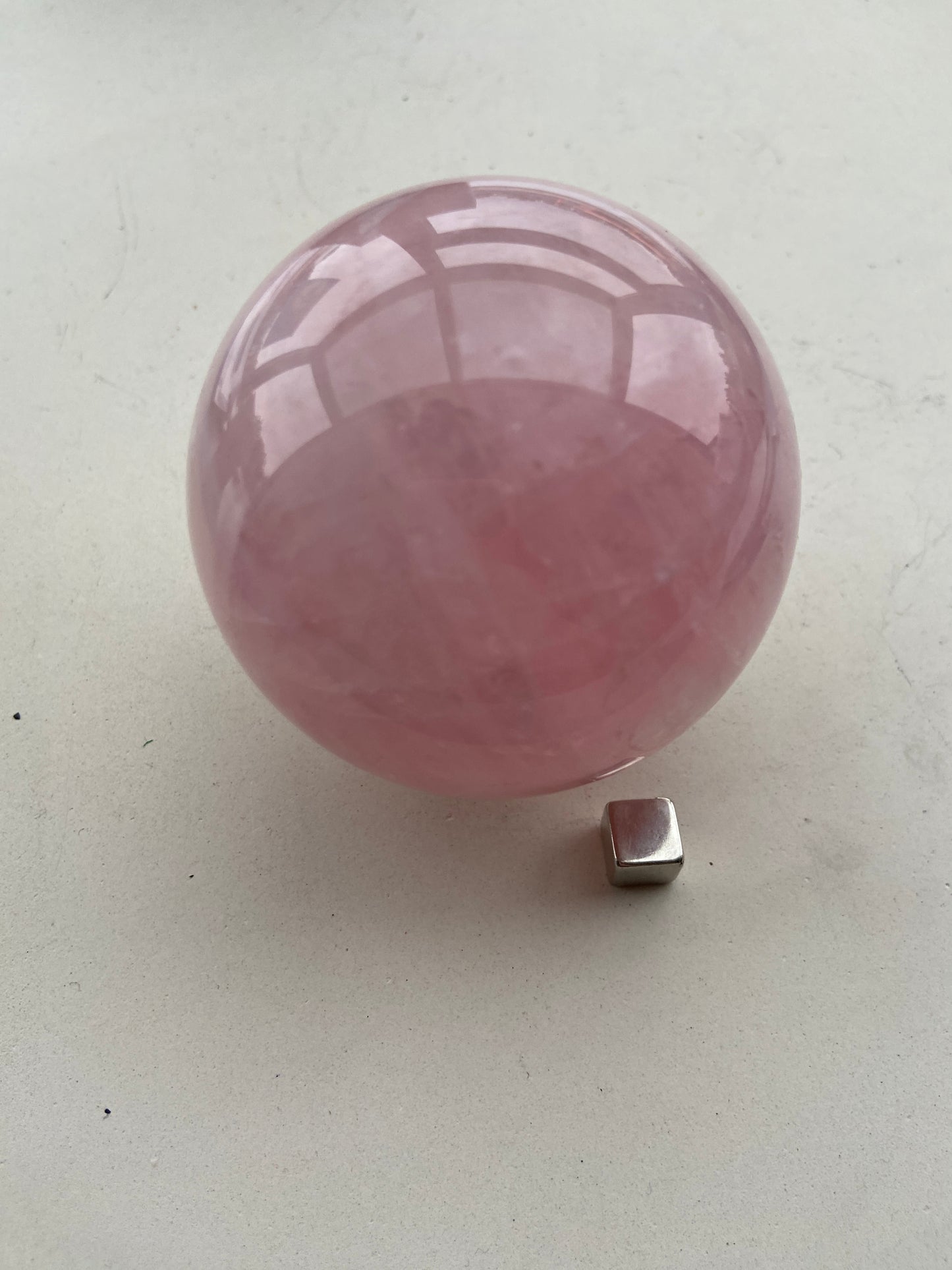 Rosakvarts Kugle ø 7,6 cm