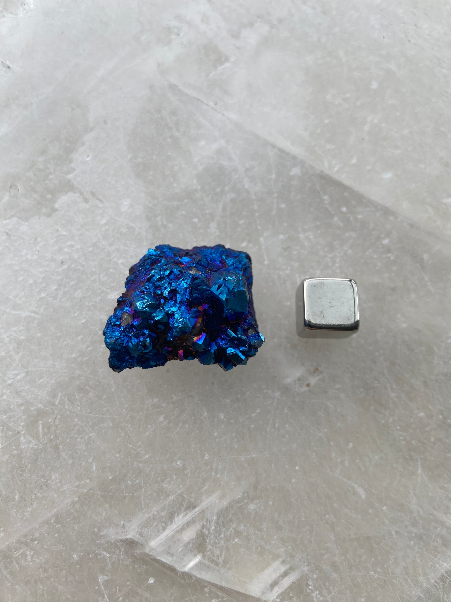 Regnbue Calcit Geode
