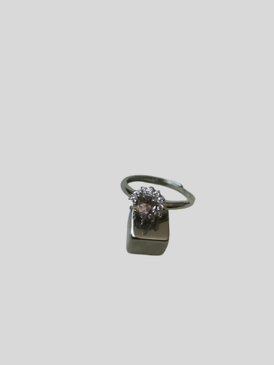 Turmalin Pink lys ring