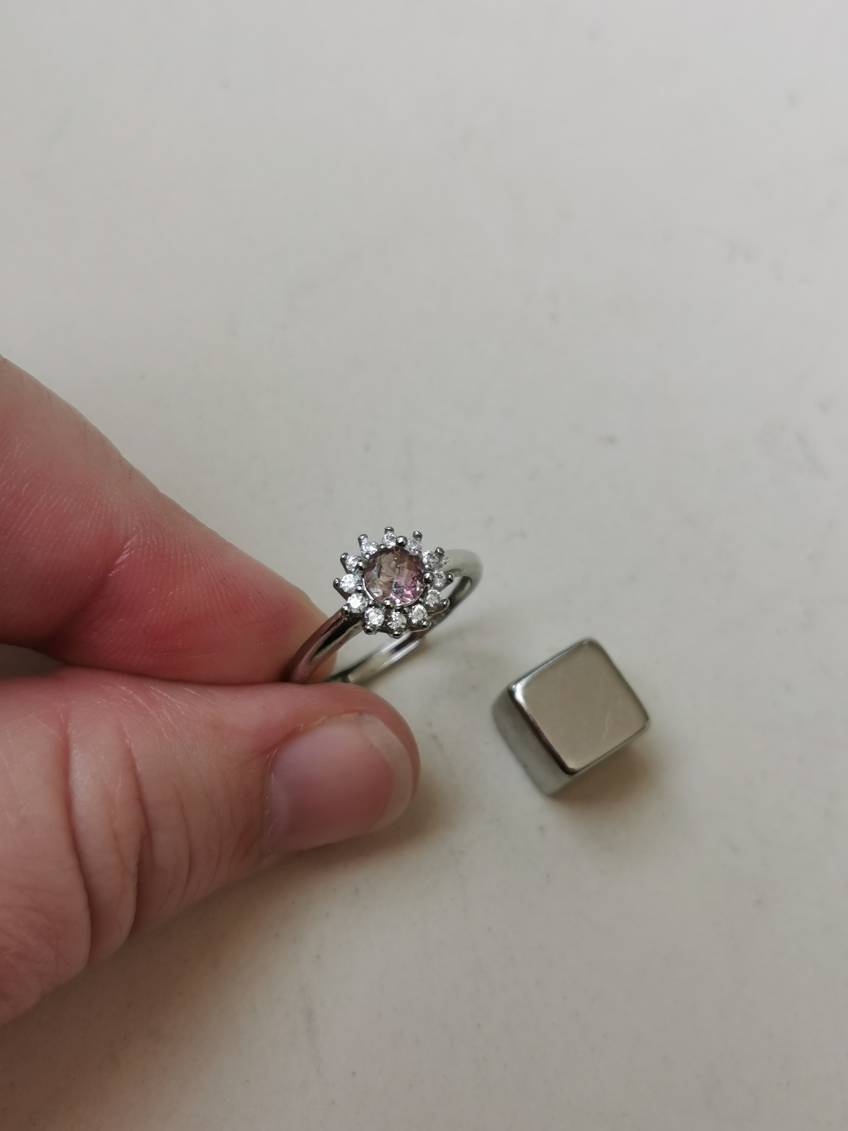 Turmalin Pink lys ring
