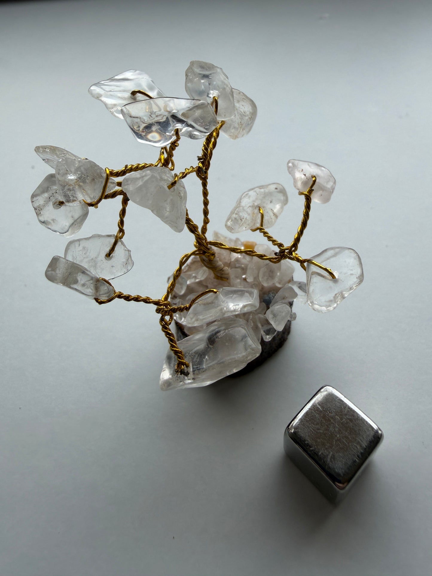 Krystaltræ mini m/ Bjergkrystal blade