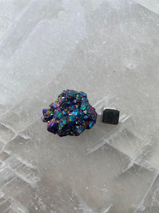 Regnbue Calcit Geode