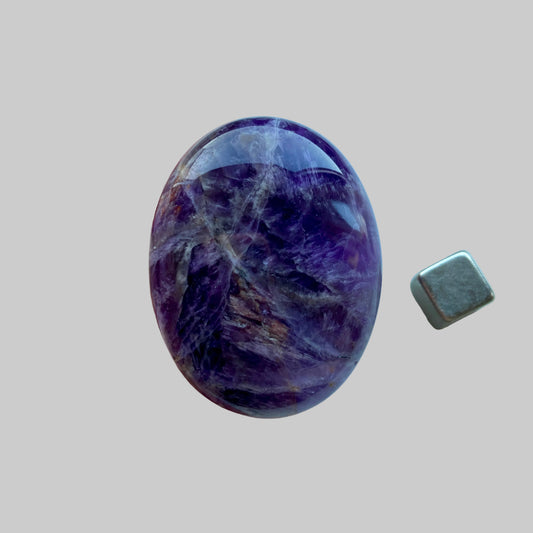 Båndametyst palmstone