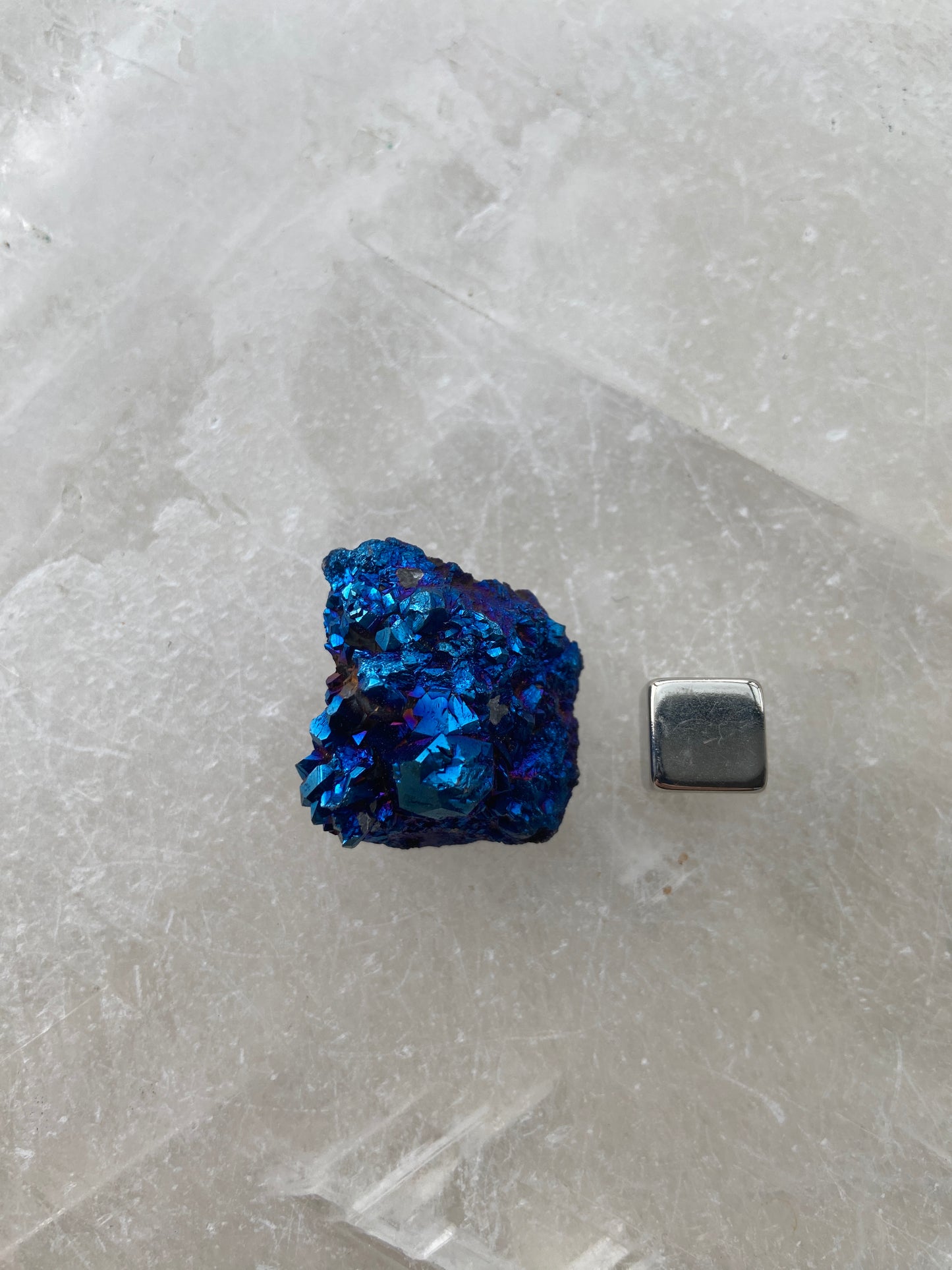 Regnbue Calcit Geode