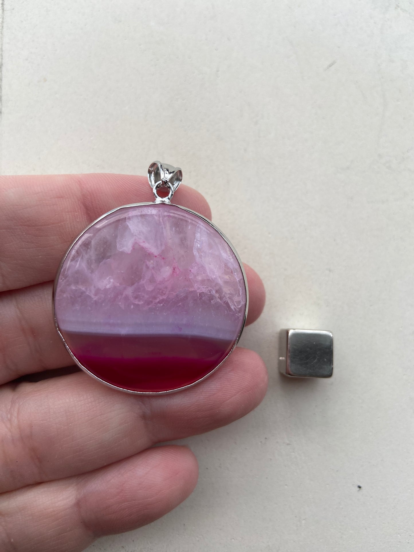Agat Pink Vedhæng