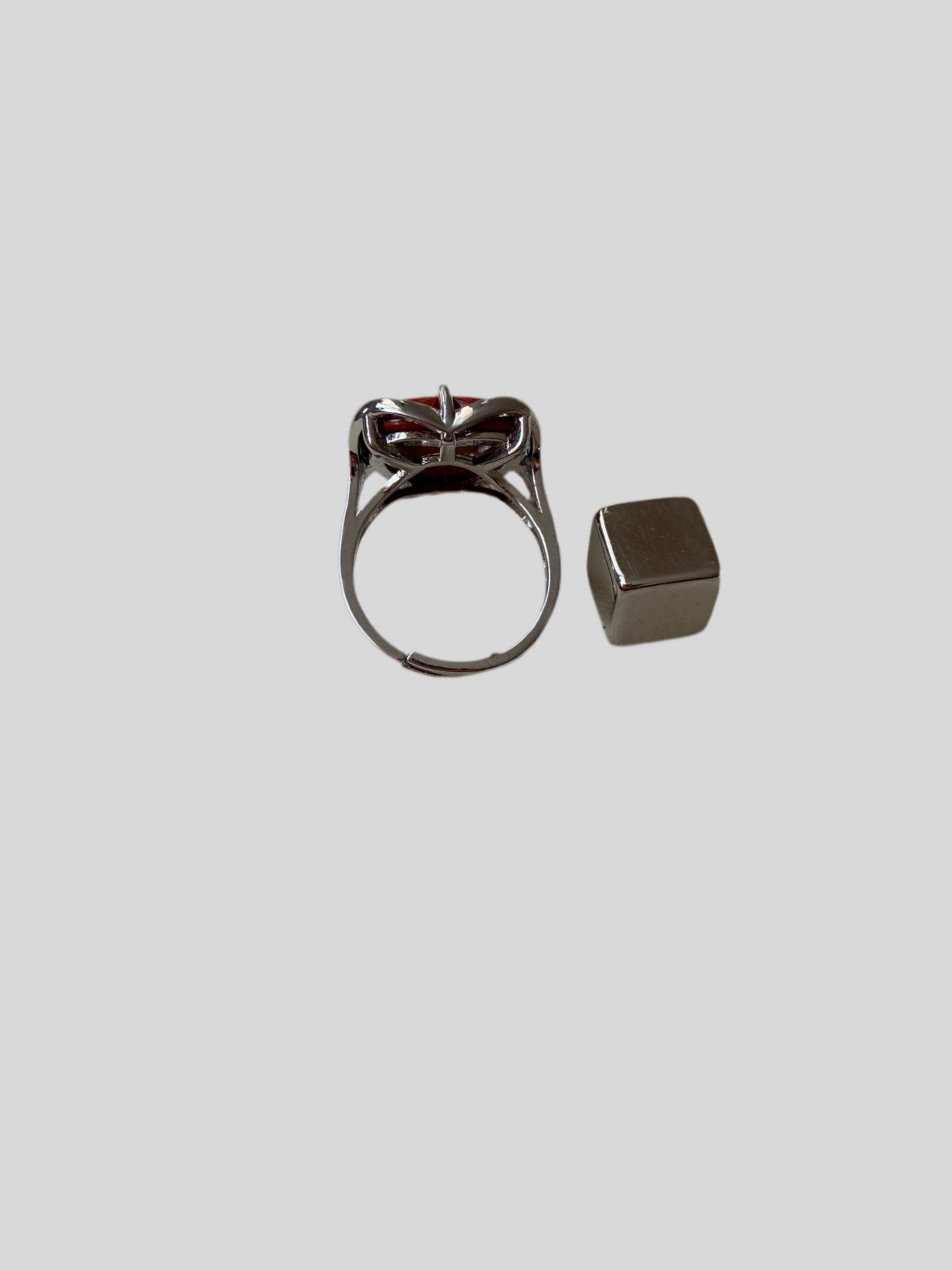 Jaspis Rød hjerte ring
