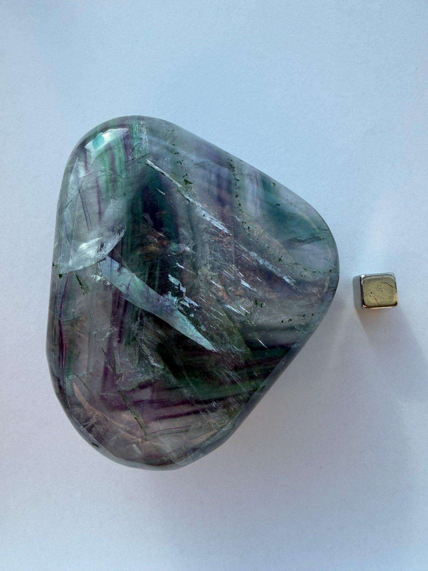 Fluorit Regnbue jumbosten