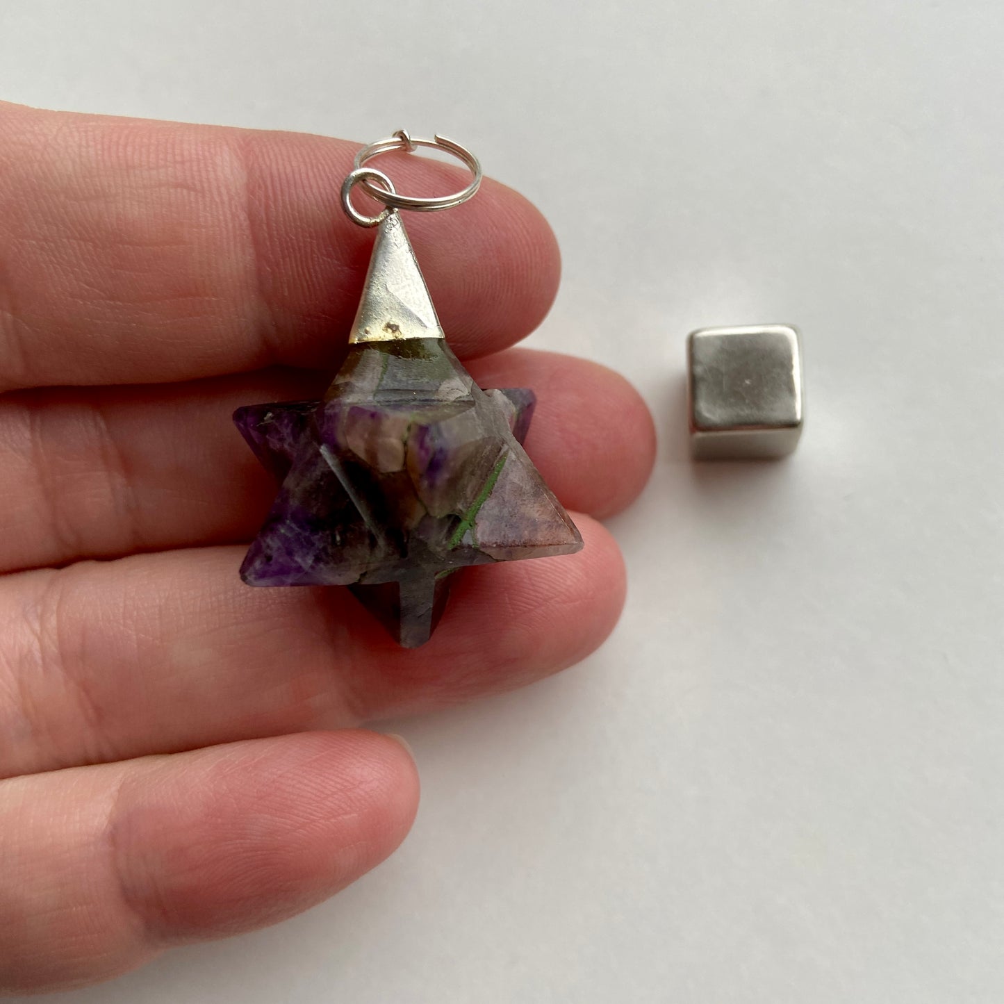 Ametyst merkaba pendul