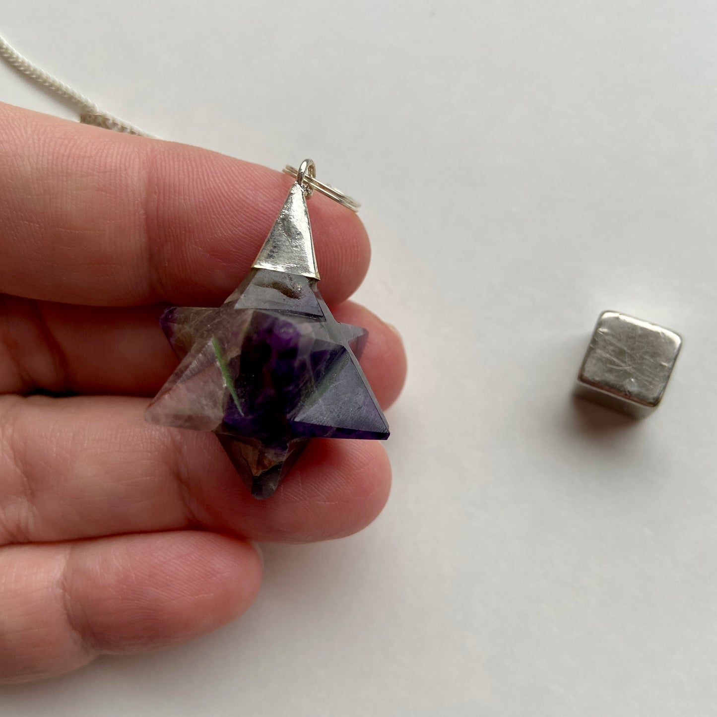 Ametyst merkaba pendul