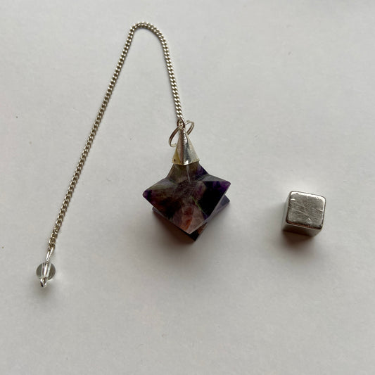 Ametyst merkaba pendul