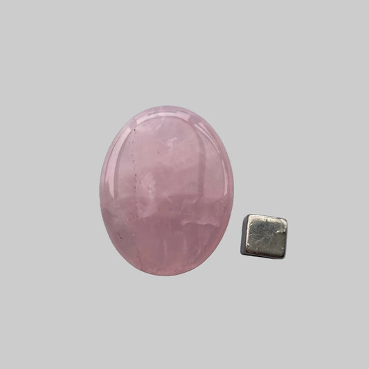 Rosakvarts Palmstone flad