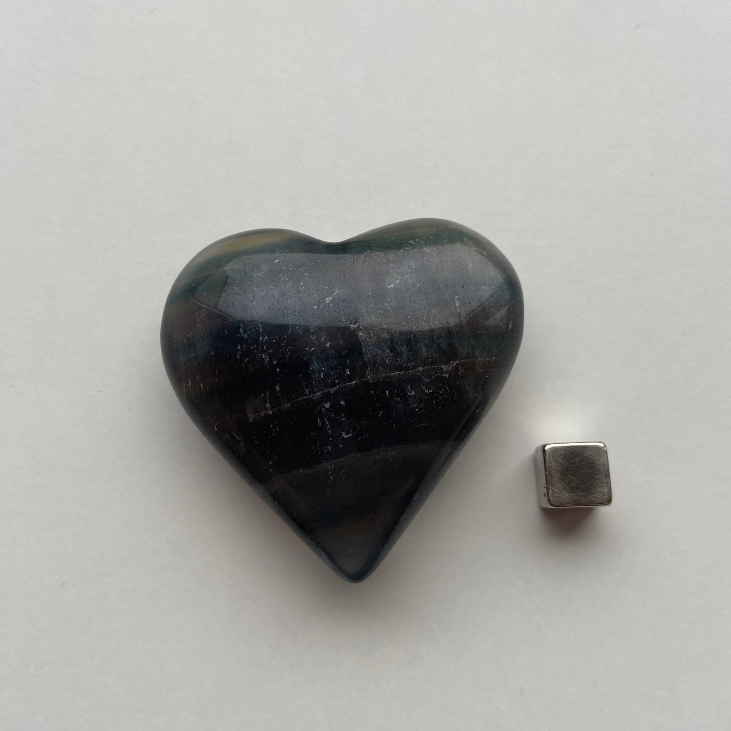 Fluorit Regnbue Hjerte