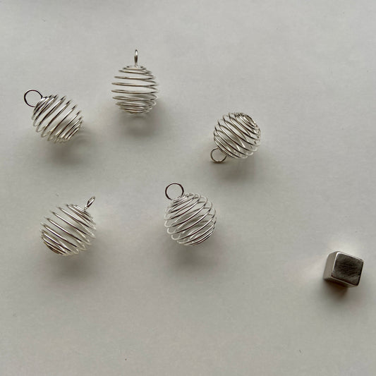 Bur til krystaller - lys sølv stor