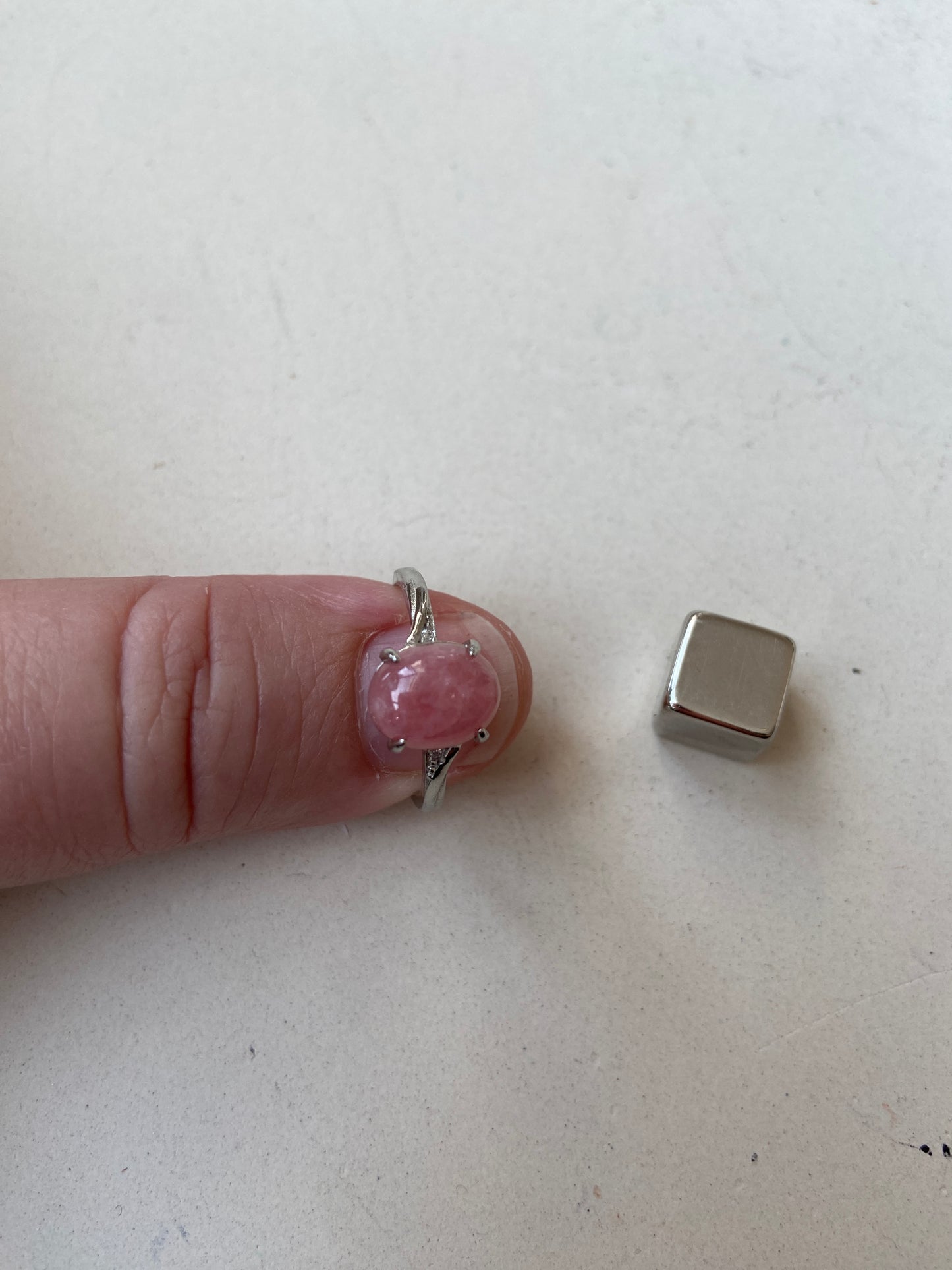 Ametyst pink ring