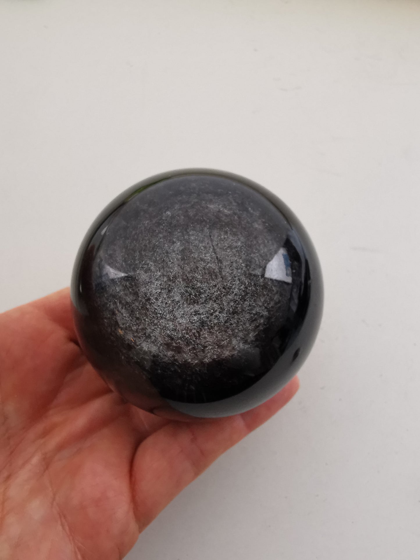 Obsidian Sølv kugle