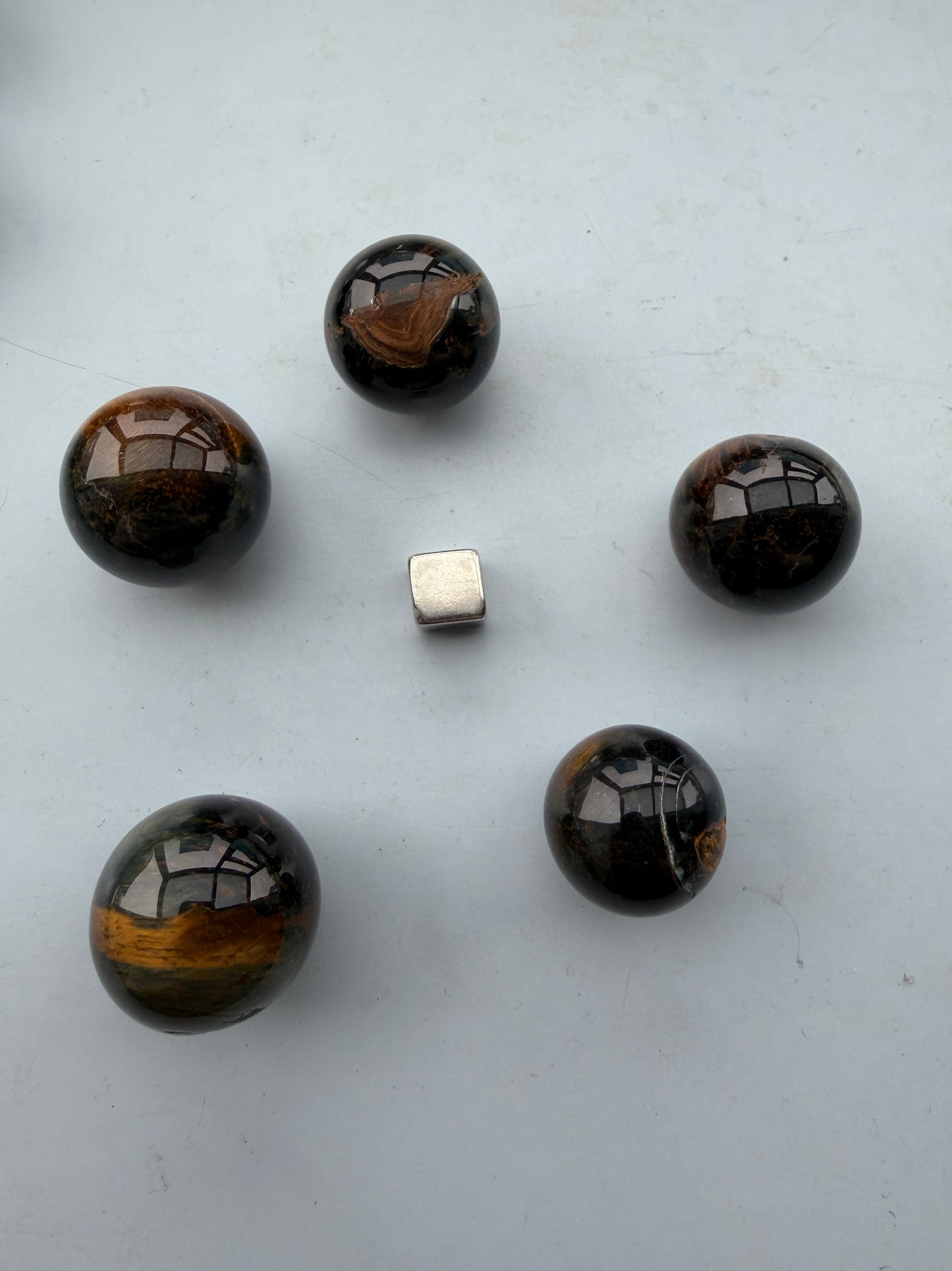 Tigerøje m/falkeøje Kugle 2. sortering