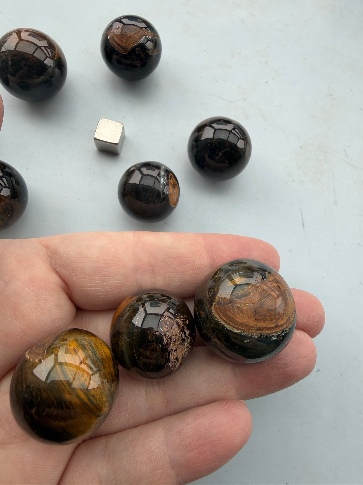 Tigerøje m/falkeøje Kugle 2. sortering