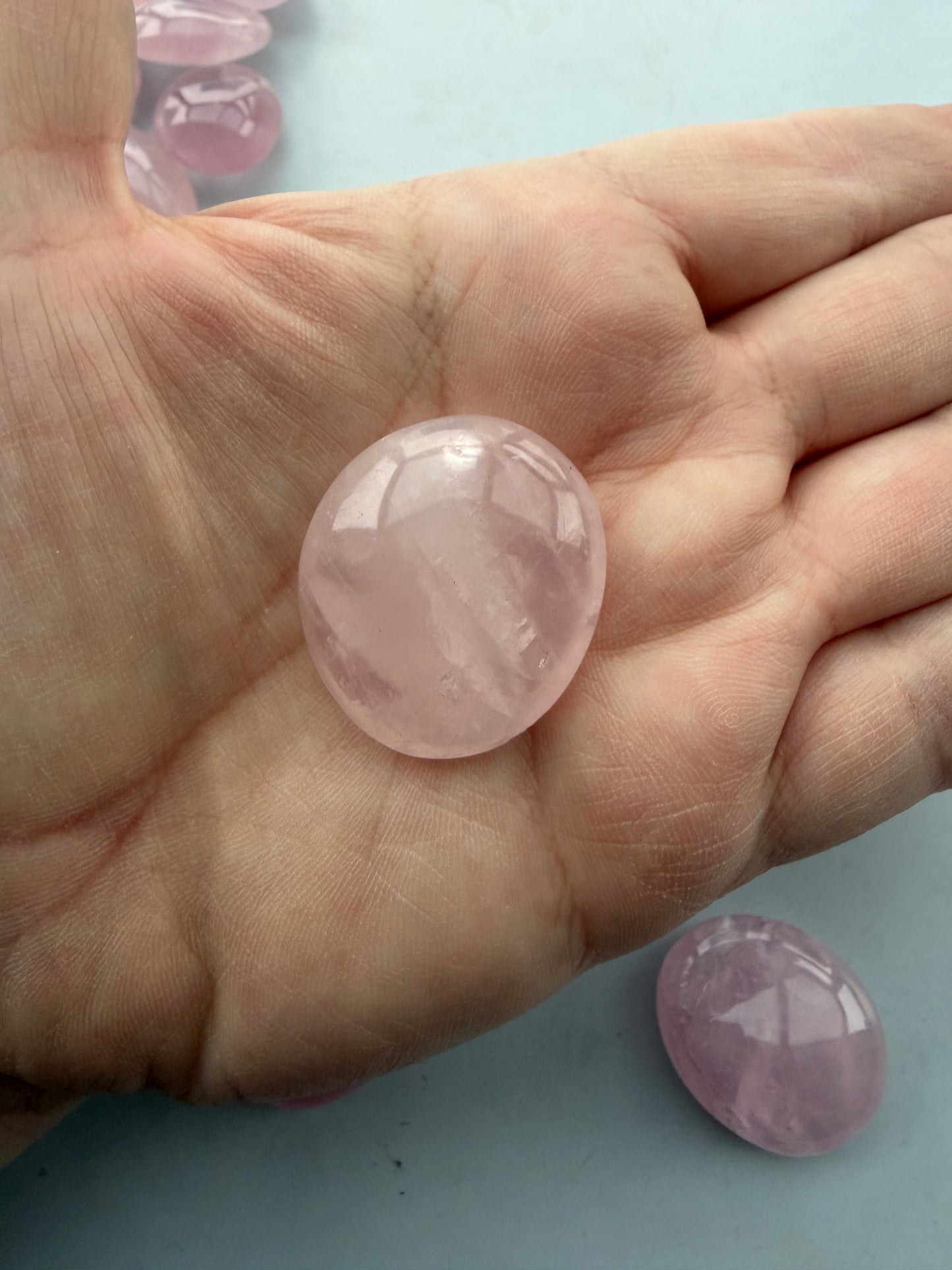 Rosakvarts Palmstone mini op til 20g
