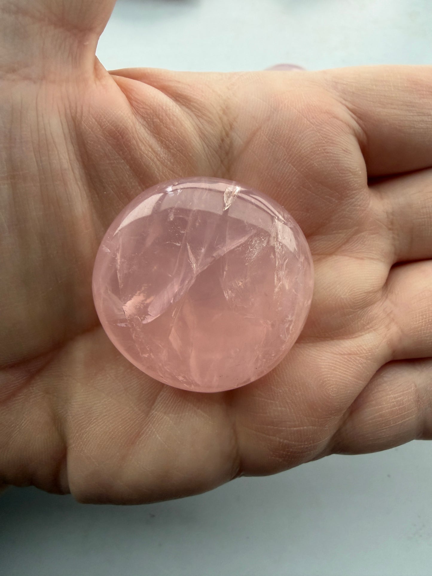 Rosakvarts Palmstone mini op til 40g