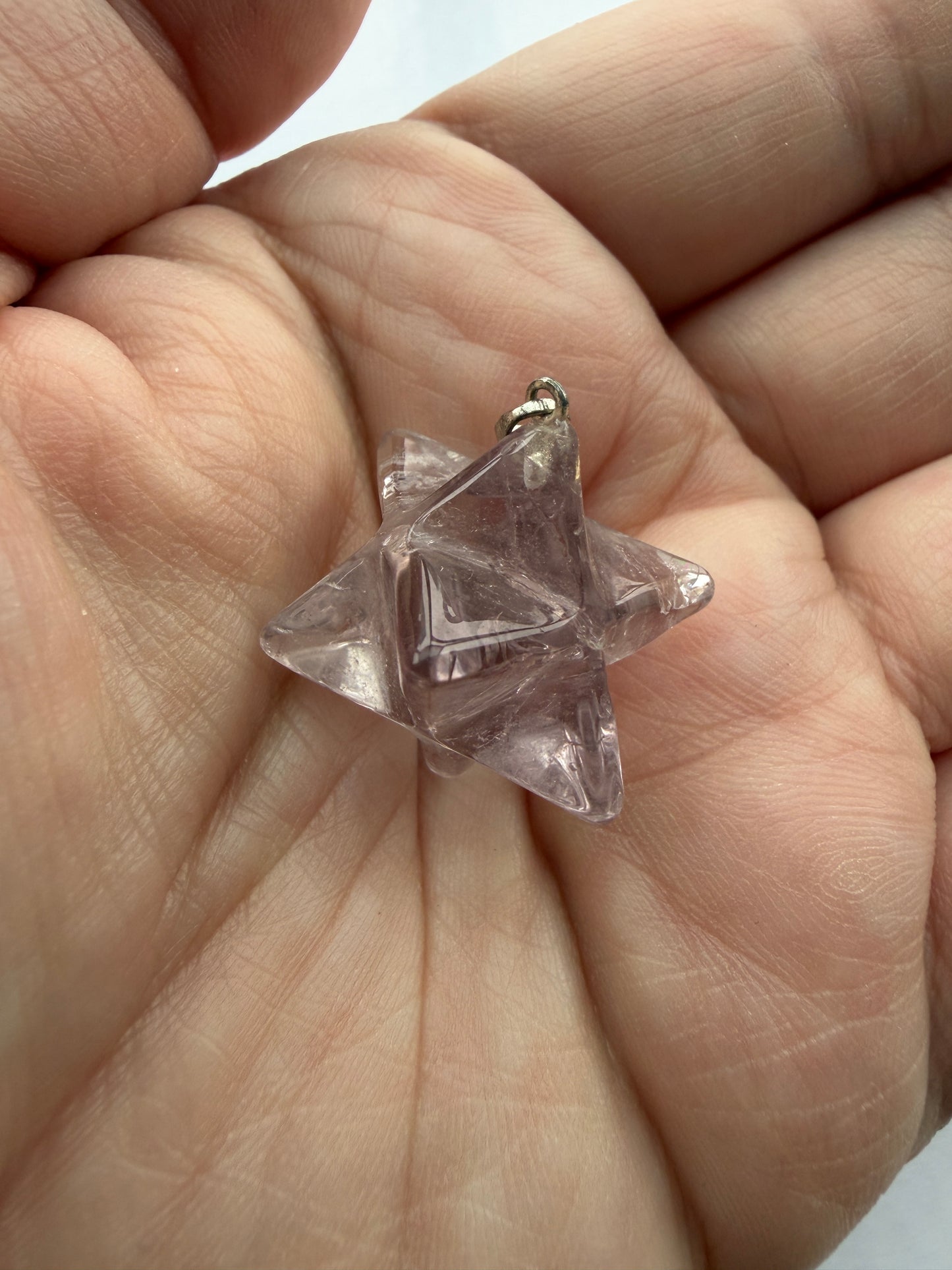 Ametyst merkaba vedhæng