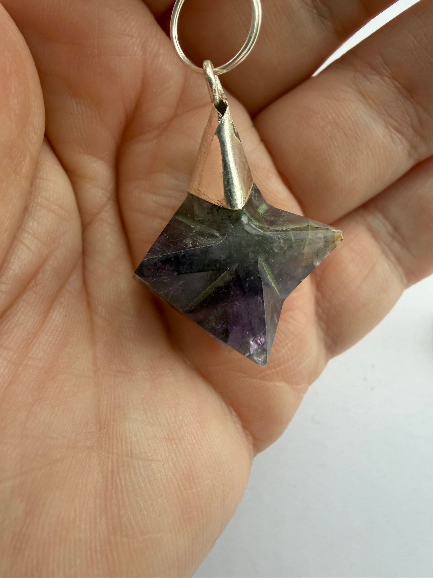 Ametyst merkaba pendul