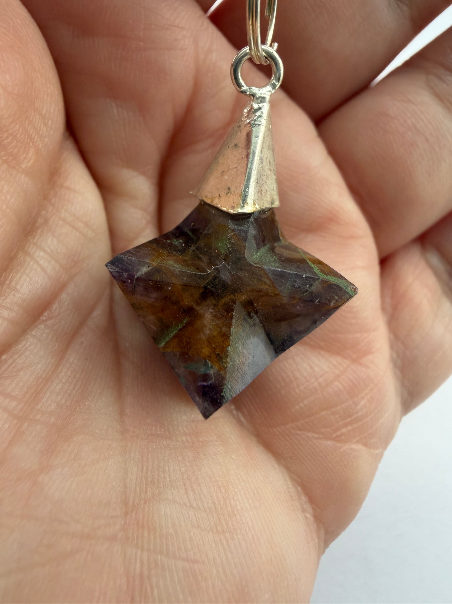 Ametyst merkaba pendul