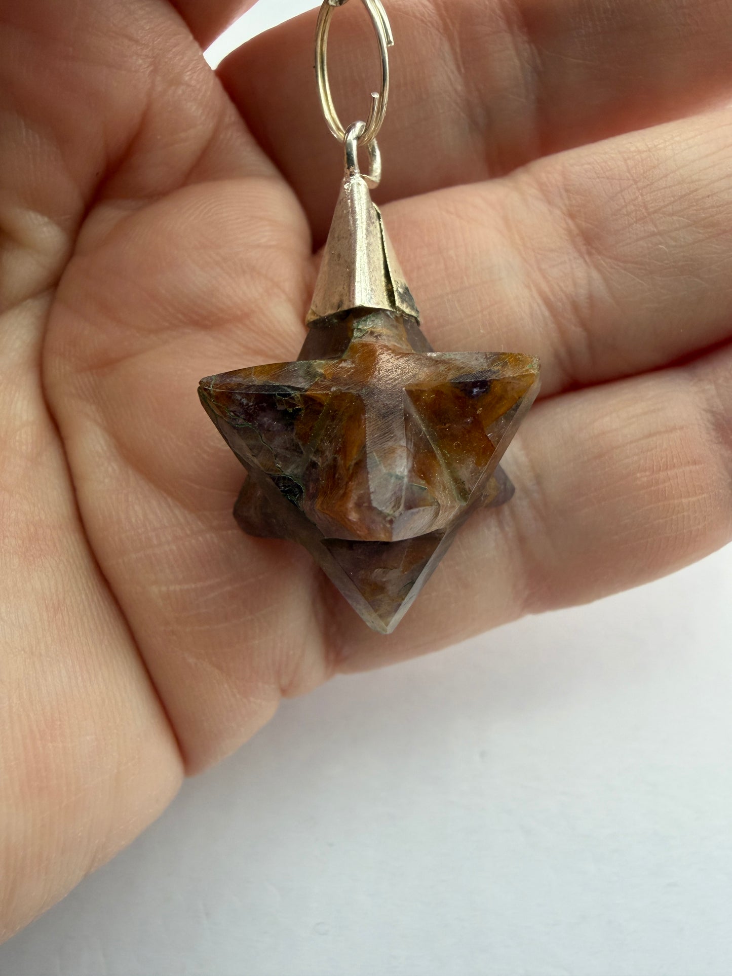 Ametyst merkaba pendul