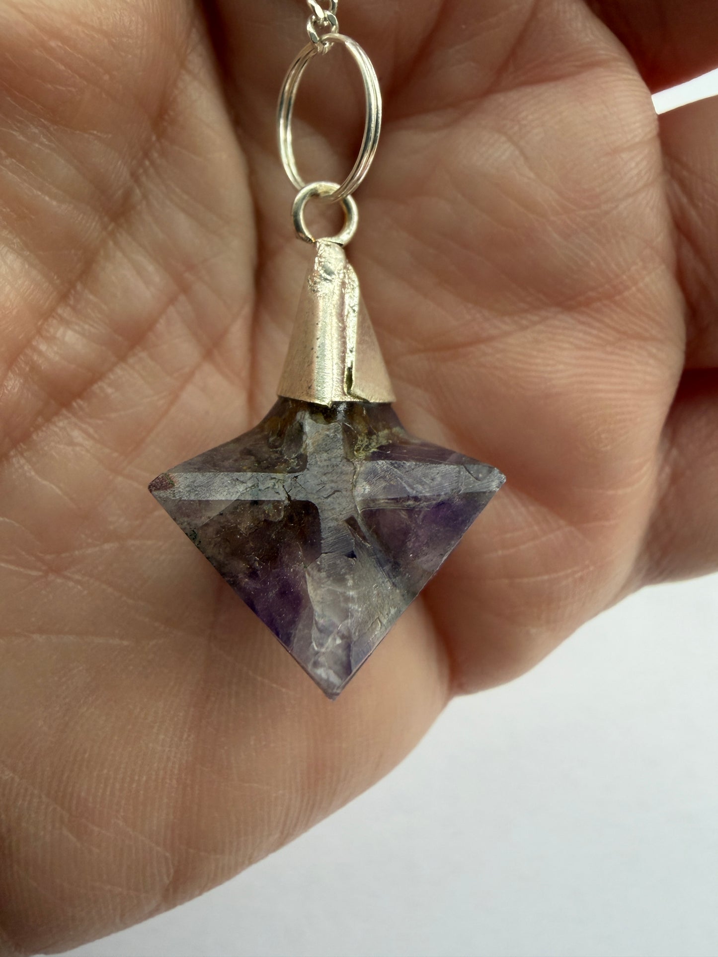 Ametyst merkaba pendul