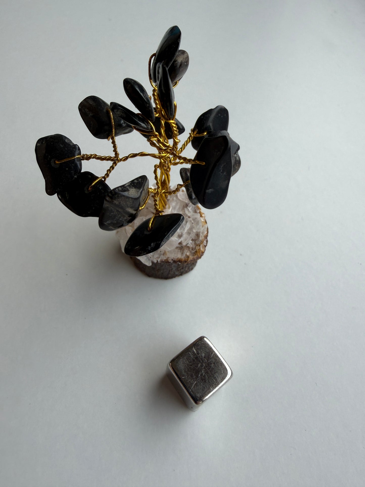 Krystaltræ mini m/ Obsidian blade
