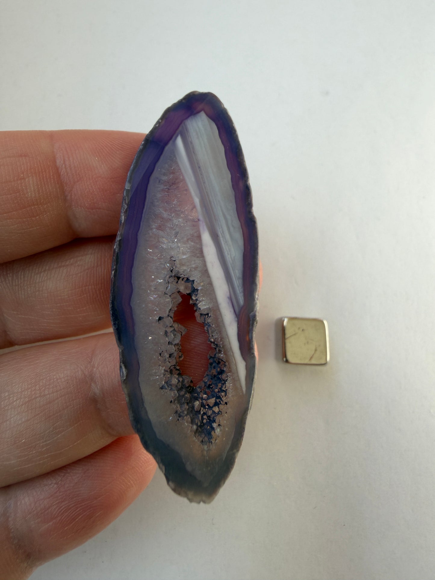 Agat Geode Lilla Skive