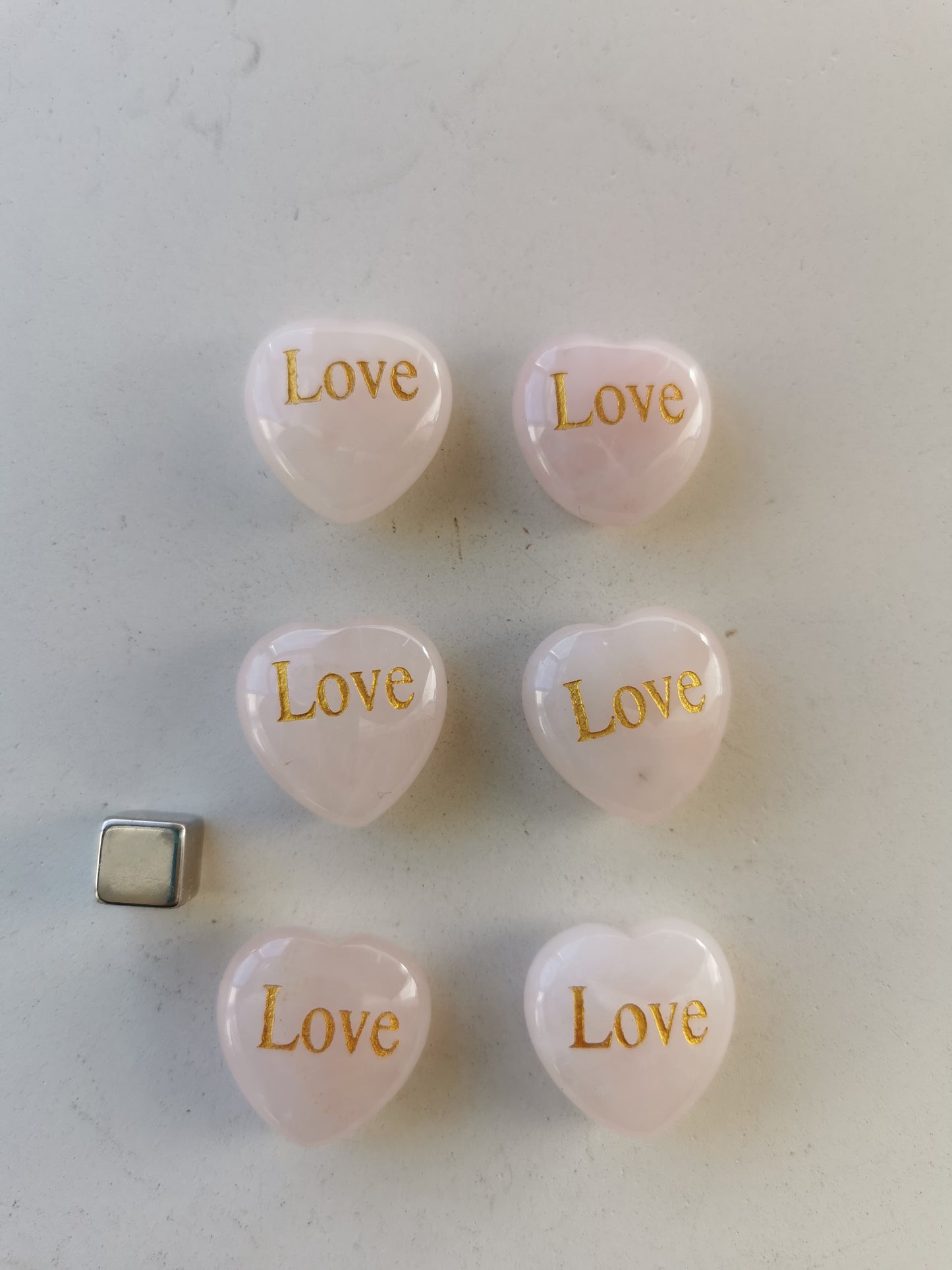 Rosakvarts hjerte ‘Love’