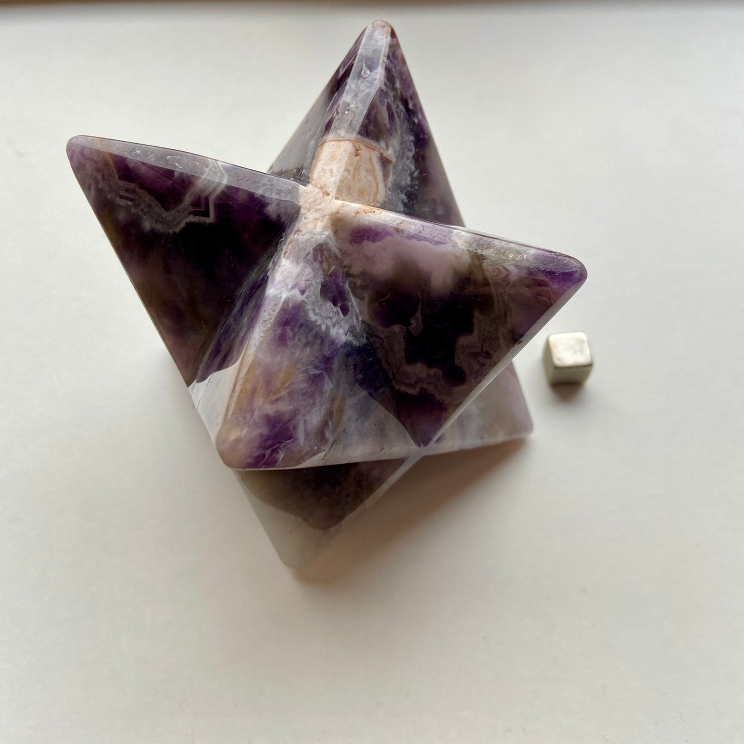 Agat ametyst merkaba der skaber harmoni i energifeltet.
