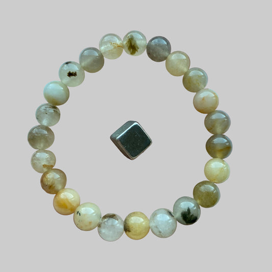 Armbånd med agat og karneol for styrke og livsglæde.