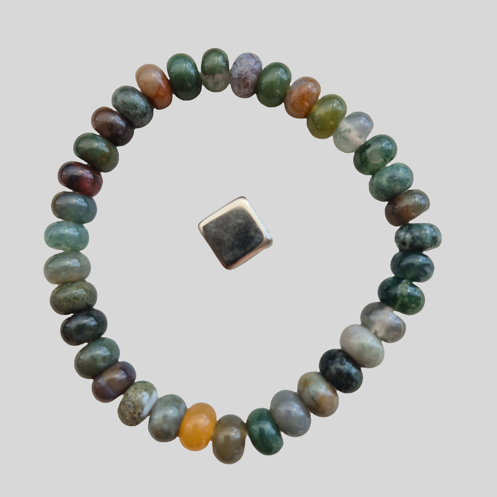 Armbånd Jaspis/Agat mix