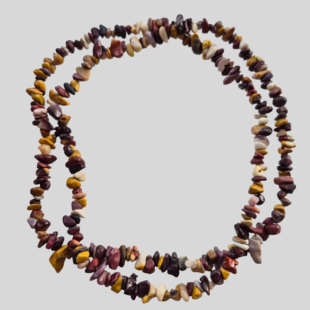 Mookait halskæde 80 cm