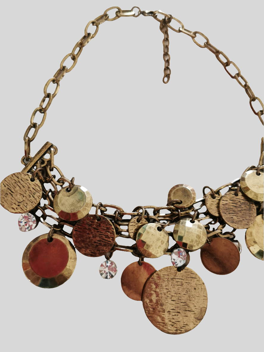 "Guld" halskæde 38+5 cm