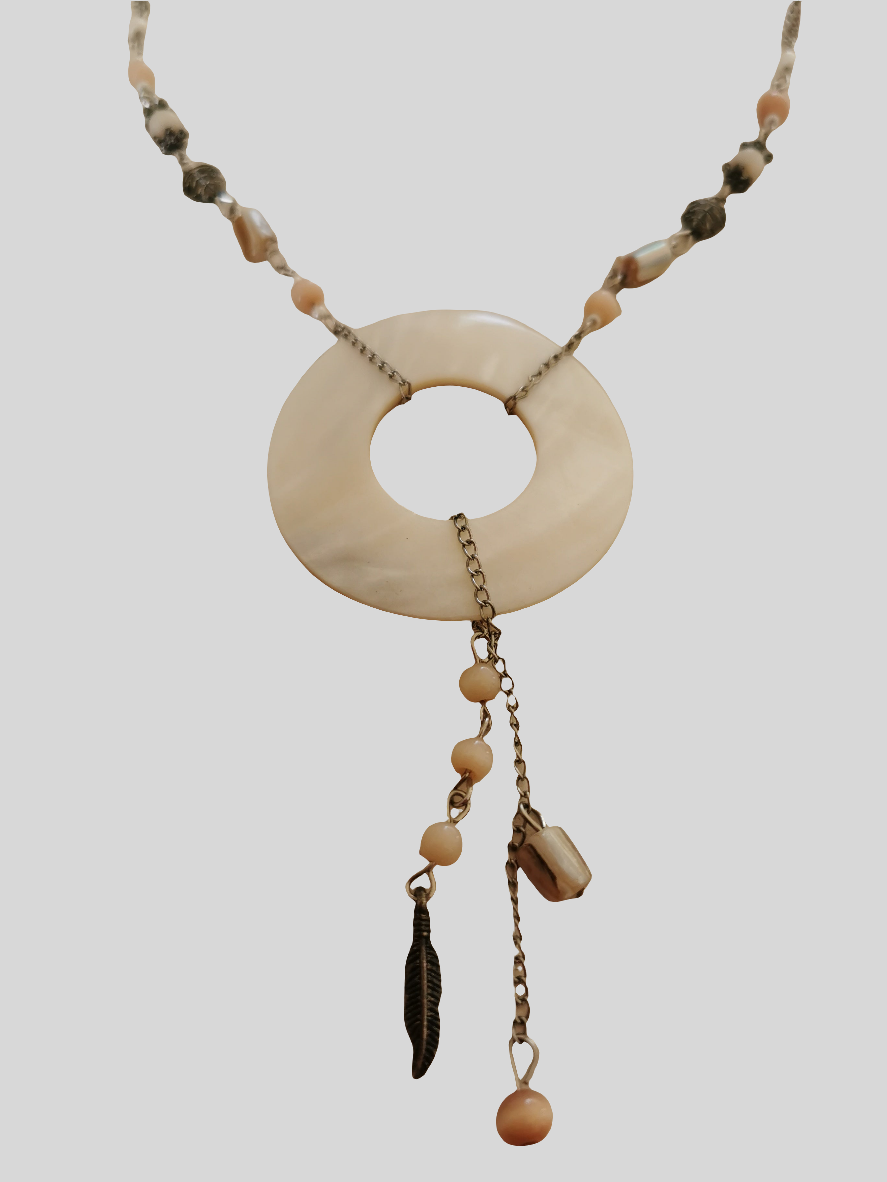 Perlemor halskæde 40+5 cm