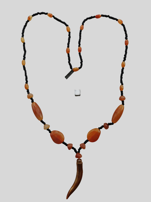 Farverig halskæde 84 cm