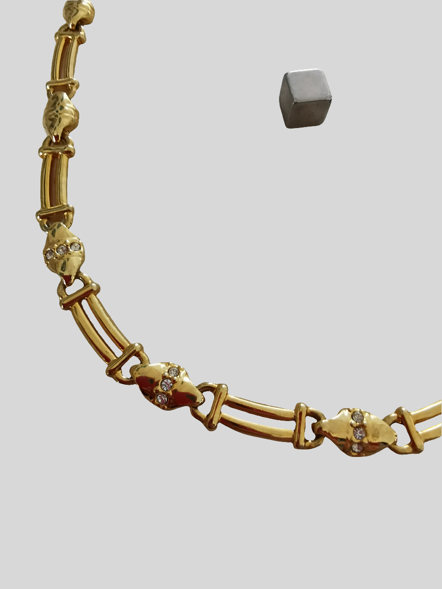 "Guld" halskæde 42 cm