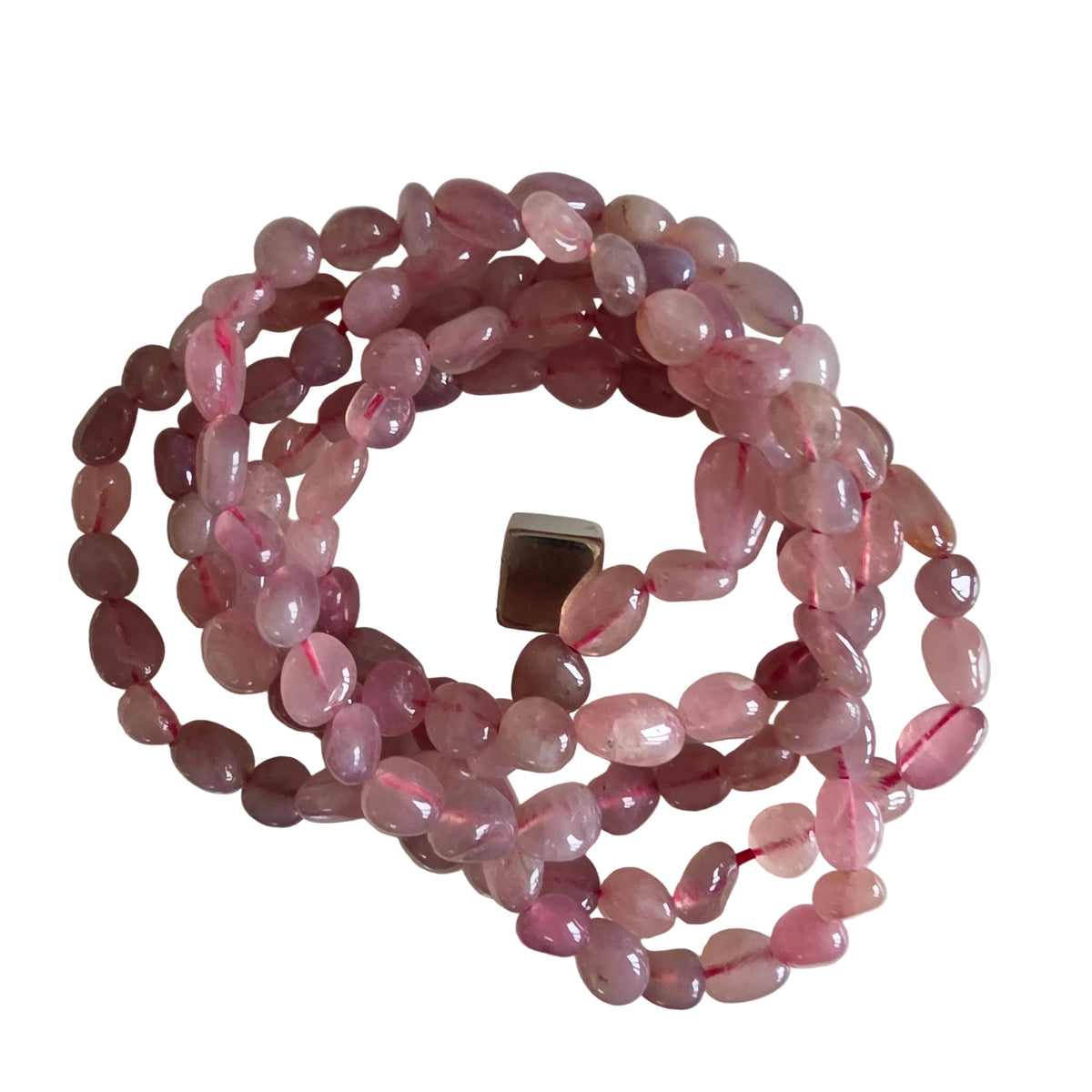 Ametyst pink armbånd