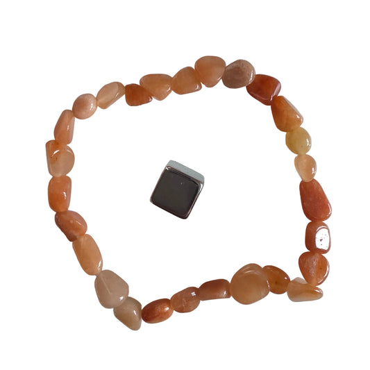 Aventurin Orange armbånd