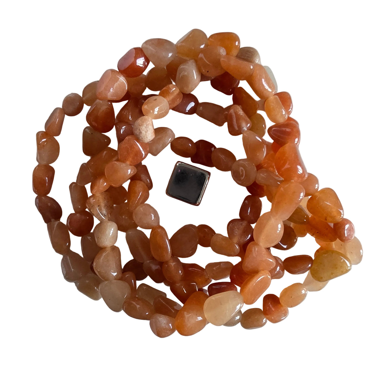 Aventurin Orange armbånd