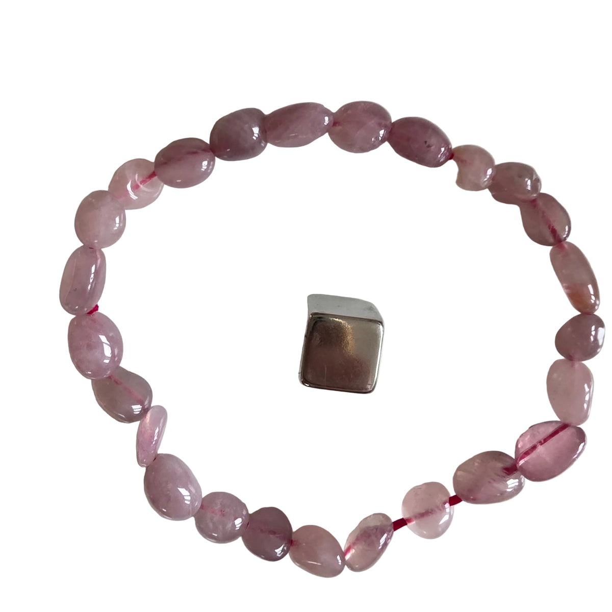 Ametyst pink armbånd