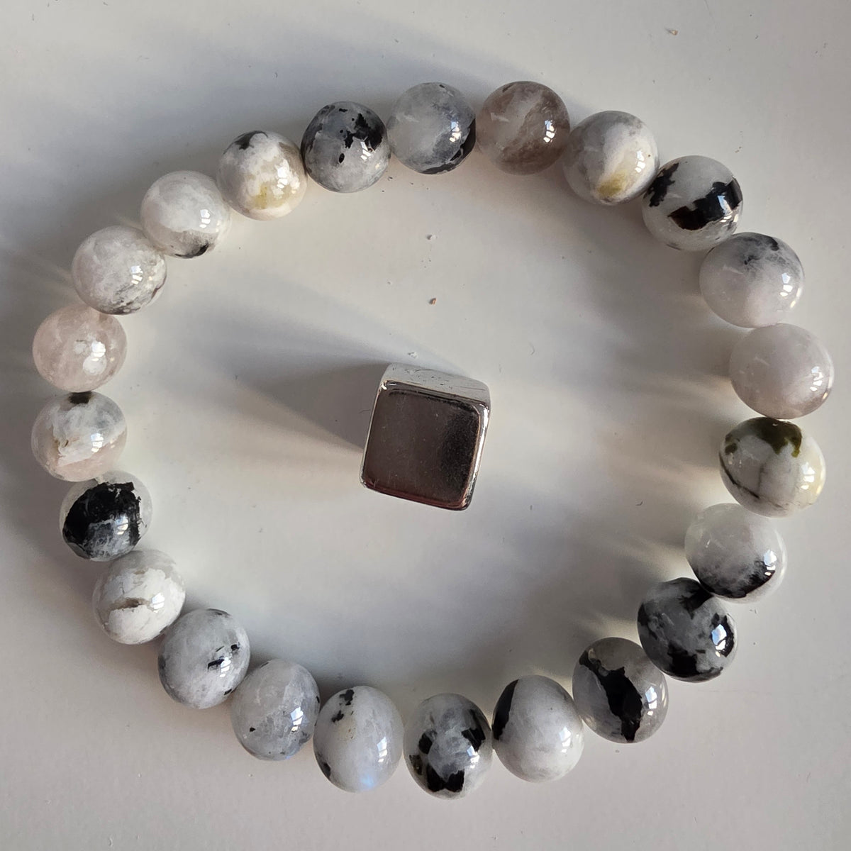 Armbånd Månesten regnbue
