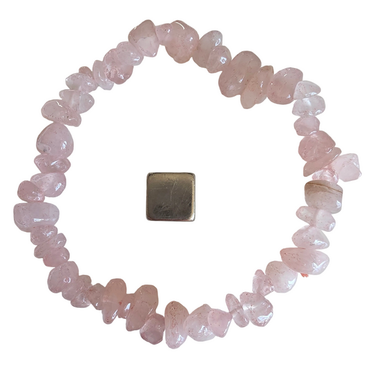 Rosakvarts armbånd
