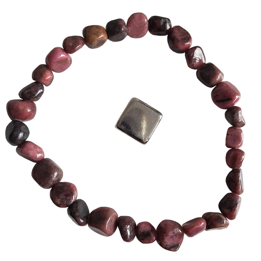 Armbånd Rhodonit nuggets