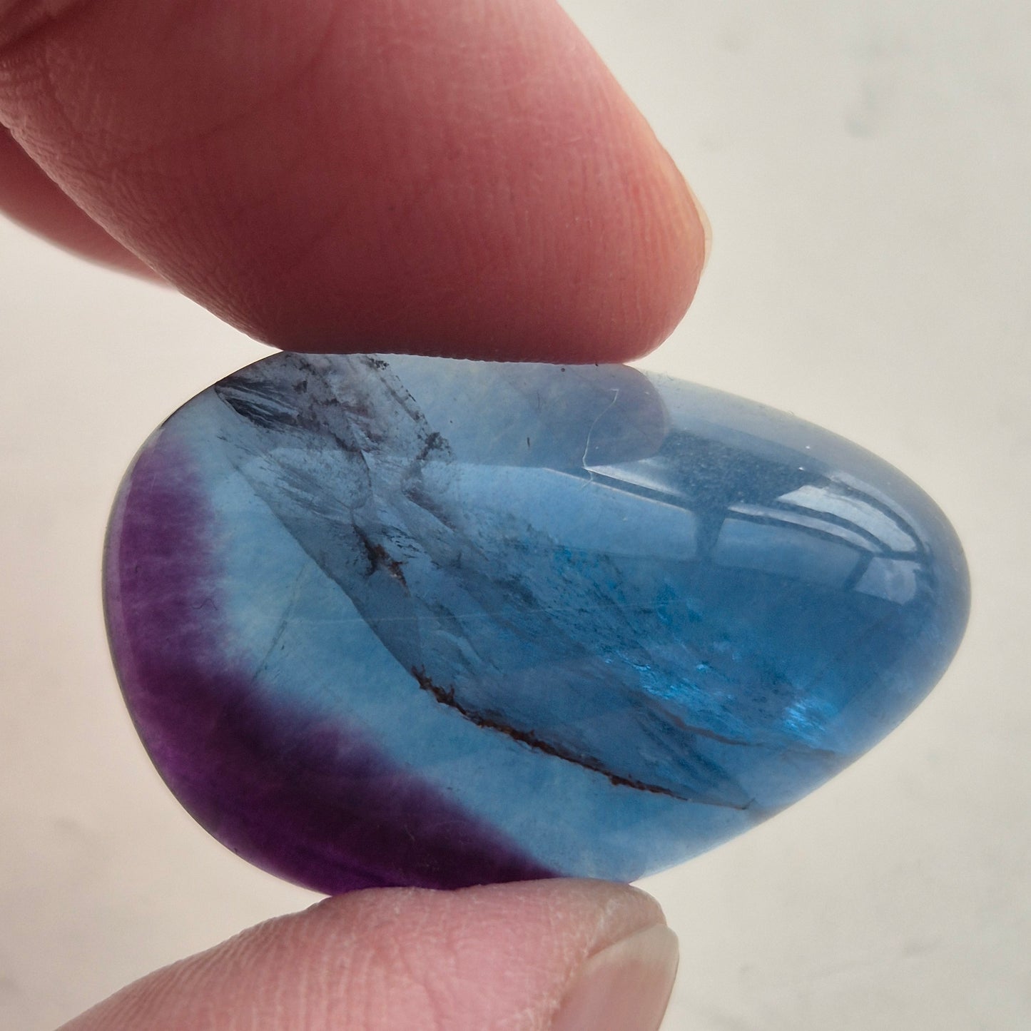 Flourit Blå m/ lilla