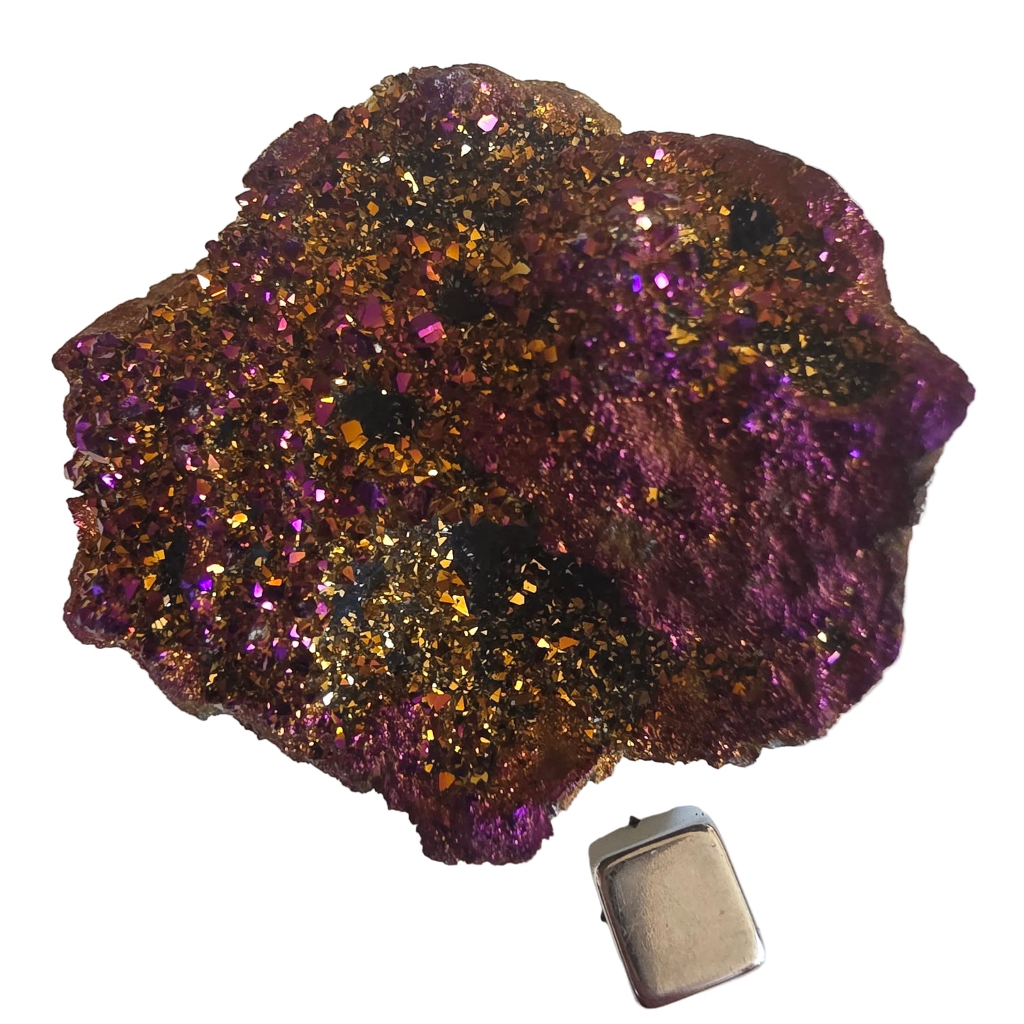Regnbue calcit Geode