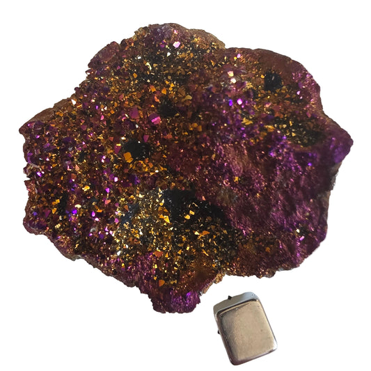 Regnbue calcit Geode